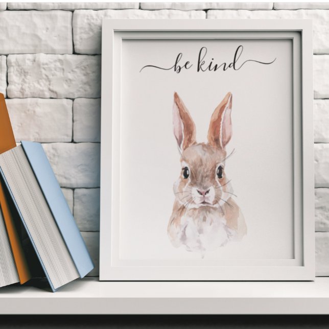 Seien Sie freundlich Kaninchen Bunny Kinderzimmer  Poster (Von Creator hochgeladen)