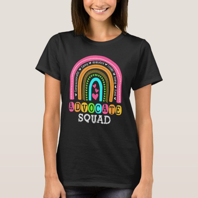 Seien Sie freundlich mit Autismus Advocate Squad S T-Shirt (Vorderseite)