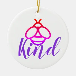 Seien Sie freundlich - niedliches Bienendesign Keramik Ornament