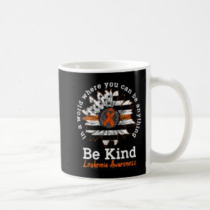 Seien Sie freundlich Orange Ribbon Sonnenblumen Ki Kaffeetasse