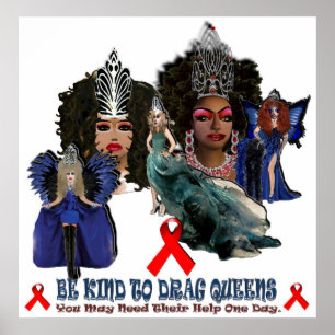 Seien Sie freundlich, Queens Poster zu ziehen