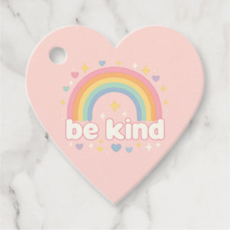 Seien Sie freundlich - Rainbow Pastel-Positionieru Geschenkanhänger