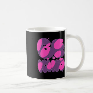 Seien Sie freundlich rosa und Lila Kaffeetasse