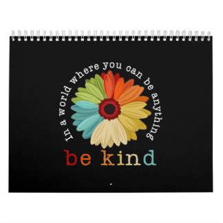 Seien Sie freundlich Sonnenblume Kalender