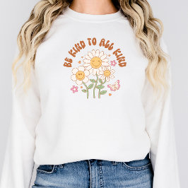 Seien Sie freundlich Sweatshirt Retro Good Vibes P