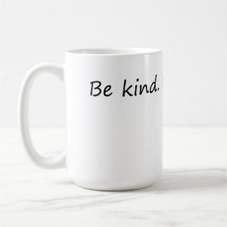Seien Sie freundlich und kostenlos - inspirierende Kaffeetasse