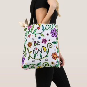 Seien Sie freundlich Zitat Niedliche Typografie un Tasche