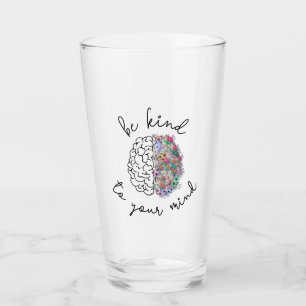 Seien Sie freundlich zu Ihrem Geist, wie das Gehir Glas