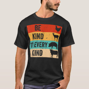 Seien Sie freundlich zu jeder Art lustige Veganer T-Shirt