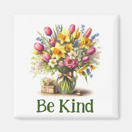 Seien Sie freundlicher Blumenmagnet Magnet