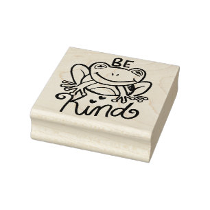 Seien Sie freundlicher Frosch Gummistempel