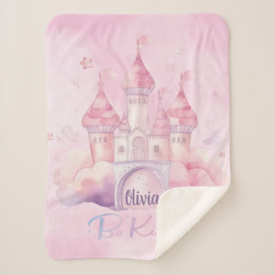 Seien Sie freundlicher Palast auf der rosa Cloud Sherpadecke