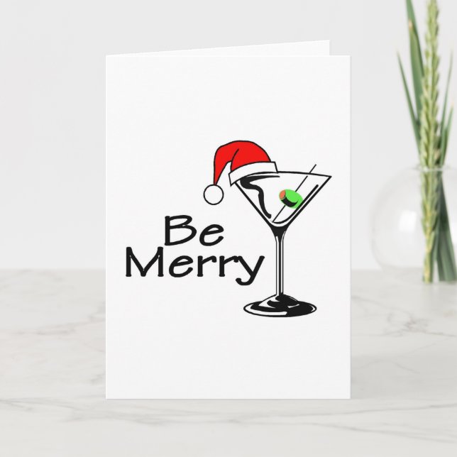 Seien Sie frohe Weihnachten Martini (Vorderseite)