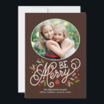 Seien Sie frohe Weihnachts-Fotokarten Feiertagskarte<br><div class="desc">Feiern Sie die Saison mit dieser modernen und stilvollen Urlaubskarte von Berry Berry Sweet. Besuchen Sie WWW.BERRYBERRYSWEET.COM für mehr unserer stilvollen Feriensammlungen.</div>