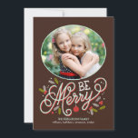 Seien Sie frohe Weihnachts-Fotokarten Feiertagskarte<br><div class="desc">Feiern Sie die Saison mit dieser modernen und stilvollen Urlaubskarte von Berry Berry Sweet. Besuchen Sie WWW.BERRYBERRYSWEET.COM für mehr unserer stilvollen Feriensammlungen.</div>