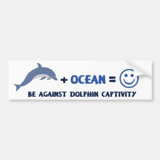 SEIEN SIE GEGEN DELPHIN-GEFANGENSCHAFT AUTOAUFKLEBER