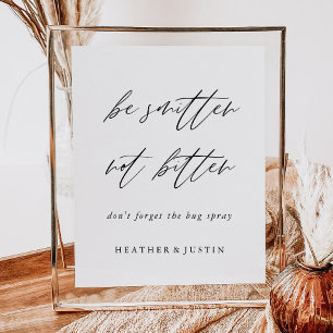 Seien Sie geschlagen, nicht gebissen Hochzeitsfehl Poster