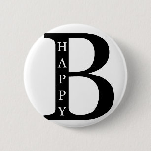 Seien Sie glücklich (auf dem Innere… Schwarzen) Button
