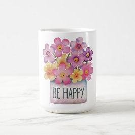 Seien Sie glücklich Kaffeetasse