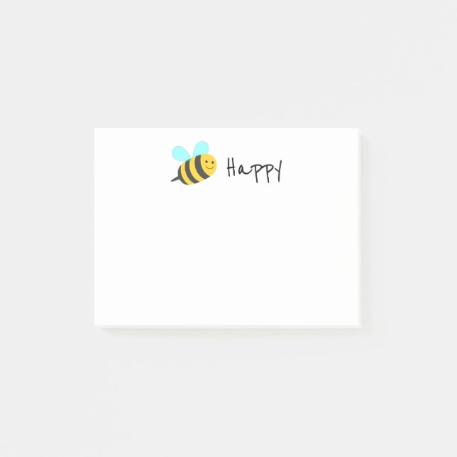Seien Sie glücklich Post-it Klebezettel (Vorderseite)