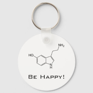 Seien Sie glücklich! Serotonin-Schlüsselanhänge Schlüsselanhänger