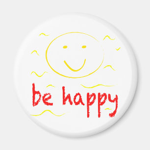 seien Sie glückliche smilies Magnet