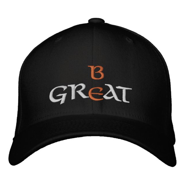 Seien Sie groß bestickte Cap Baseballkappe (Vorderseite)