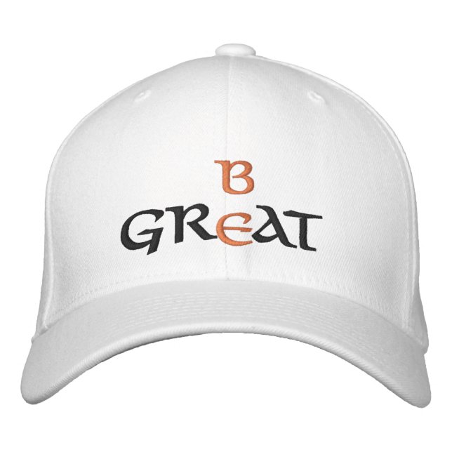 Seien Sie groß bestickte Cap Bestickte Baseballkappe (Vorderseite)