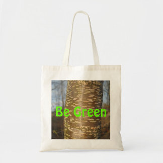 Seien Sie grüne Tasche