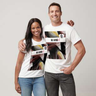 Seien Sie gütiger T - Shirt Trend Abstrakt Schwarz