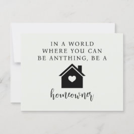 Seien Sie Hausbesitzer Marketing Real Anwesen Postkarte