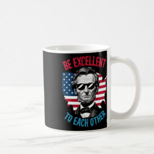 Seien Sie hervorragend zu den anderen US-Kartenfla Kaffeetasse