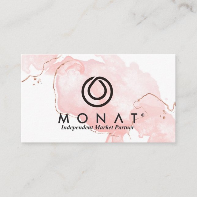 Seien Sie Ihr eigener Chef mit MONAT-Pink Visitenkarte (Vorderseite)