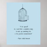 Seien Sie Ihr Emerson Quote Birdcage