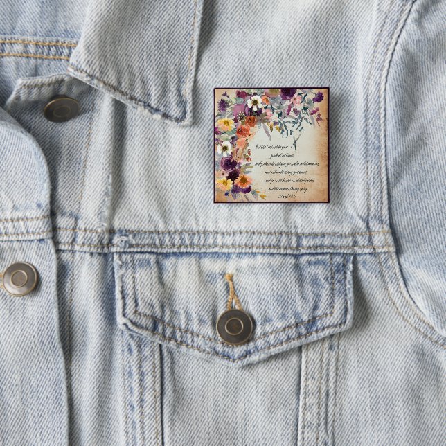 Seien Sie Ihr Führer, Herbst-Blumenmix Button (Beispiel)