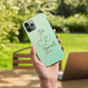 Seien Sie Ihr selbst typografischer iPhone Case