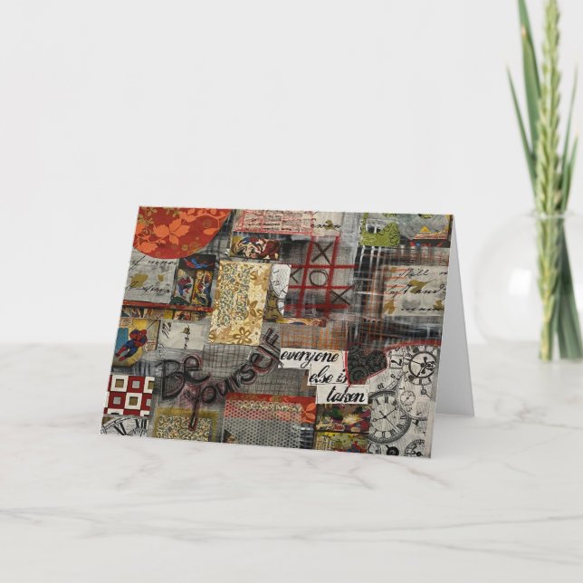 Seien Sie Ihre eigene Sammlung Dankeskarte (Vorderseite)