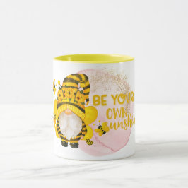 Seien Sie Ihre eigene Sonnenschein-Biene-Gnome-Tas Tasse