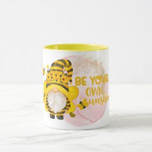 Seien Sie Ihre eigene Sonnenschein-Biene-Gnome-Tas Tasse