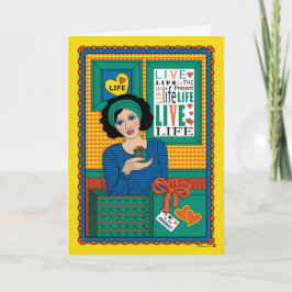 Seien Sie im anwesenden_B_Greeting Karte