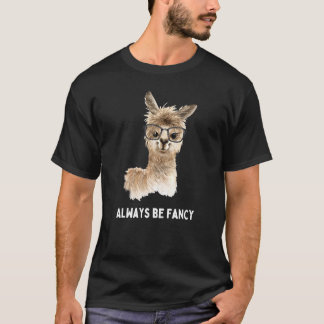 Seien Sie immer Extravagant Llama Alpaca mit Brill T-Shirt