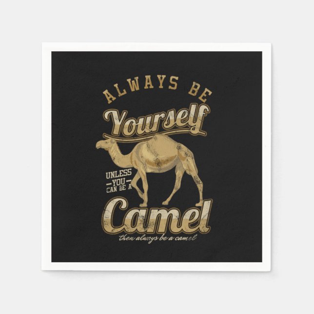 Seien Sie immer selbst Bactrian Camels Humps Wüste Serviette (Vorderseite)