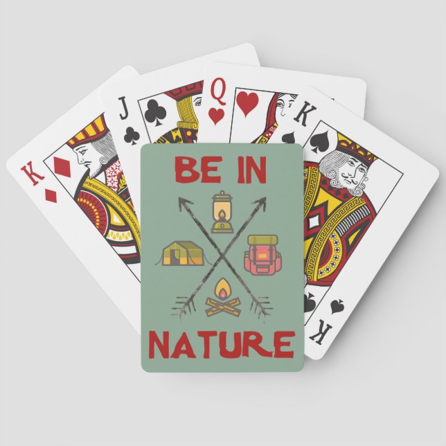 Seien Sie in der Natur Spielkarten (Rückseite)