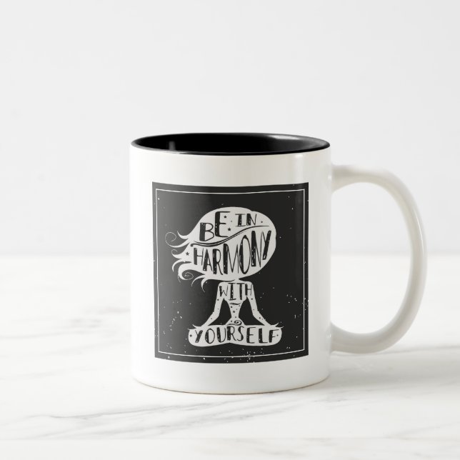 Seien Sie in Übereinstimmung mit selbst Zweifarbige Tasse (Rechts)