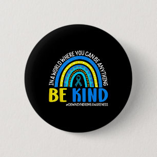 Seien Sie Kind-Down-Syndrom Sensibilisierungskampa Button
