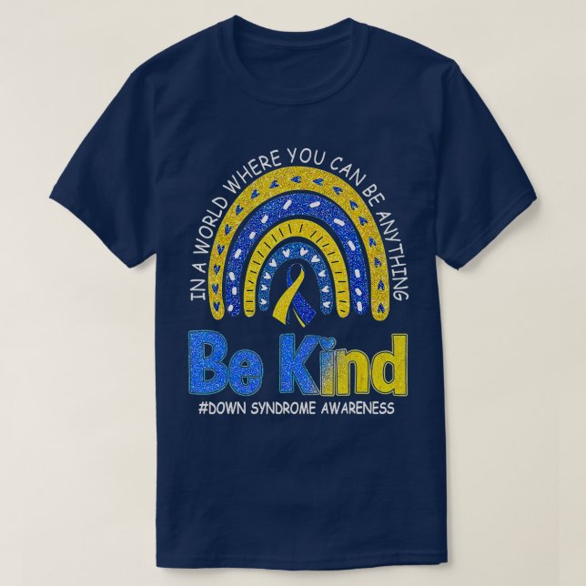 Seien Sie Kind-Down-Syndrom-Sensibilisierungskid T-Shirt (Design vorne)
