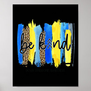 Seien Sie Kind drei Pfeile Pinselstriche Down Synd Poster