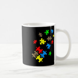 Seien Sie Kind Puzzle Pieces Leopard Autismus Bewu Kaffeetasse