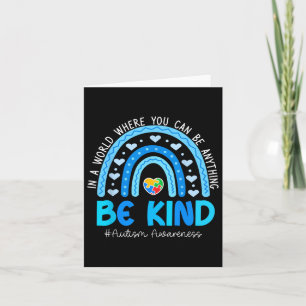 Seien Sie Kind Puzzle Rainbow Autismus Bewusstsein Karte