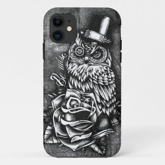 Seien Sie kluge Tätowierungsart-Eulengrafik Case-Mate iPhone Hülle